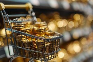 Finance Concept and Gold Investment photo