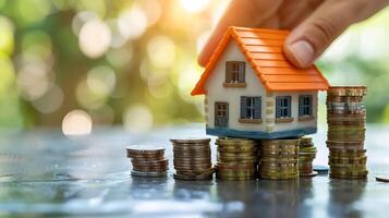 Financial Concept - Building Real Estate Portfolio photo