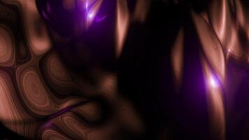 Brown and purple neon paint.Design.Bright blots in 3d format that move and spread in different directions. video