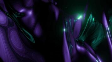 Beautiful 3d fabric texture with glitter. Design. Vertical 3d fabric moving in waves. Glossy 3d fabric with colorful shine video