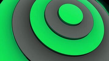 3D target with moving rings. Design. Rings move and pulsate up and down. Pulsating 3d target video