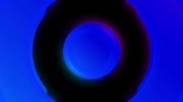 Blinking black rings on a blue background, seamless loop. Design. Sound equalizer visualization. video