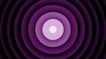 3d rings move with hypnotic effect. Design. Centralized rings are moving slowly. 3D rings move hypnotically in center video