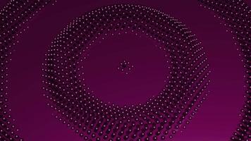 Pulsating wave circles on surface. Design. Pulsating centralized circles on computer surface. Wave rings with dots on surface video