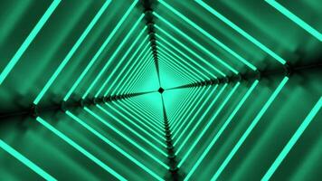 Green background.Design. An abstraction in which green squares compose a corridor and move forward at an angle. video