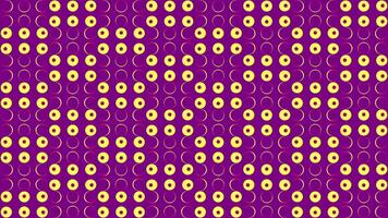 Abstract screen of round shaped bulbs blinking slowly. Design. Symmetrical rows of shining round shaped lights. video