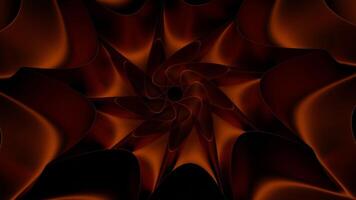 Orange corridor .Design. A dark abstraction in which an orange background creates a tunnel and moves and twists inwards. video