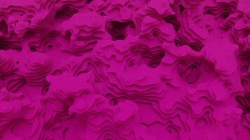 abstrakt ljus rosa förvandla flytande yta under de blåser vind. design. ovanlig textur, sömlös slinga. video