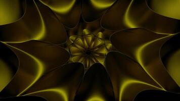 Swirling entrance with pattern. Design. Tunnel with swirling floral pattern center. 3D entrance with psychedelic pattern swirling in center video