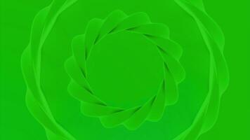 Green and pink background.Design. Bright loops in abstraction merge with the background and which twist in the center of the footage and expand. video