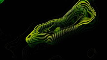 resumen antecedentes con animación de morphing formas diseño. vistoso verde formas en un negro antecedentes. video