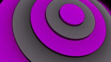 3d colorful circles in wave like pulsating motion, seamless loop. Design. Bright contrasting jumping rings. video