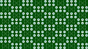 Background of glowing retro dots with rings. Design. Changing circles in retro style of light bulbs. Background of changing circles with dots in retro style video