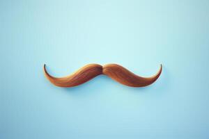 Moustache is isolated on a colored background Happy Father's day concept photo