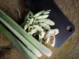 lemon grass and oil spa herb great healthy food and relax aroma photo