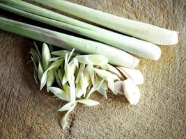 lemon grass and oil spa herb great healthy food and relax aroma photo