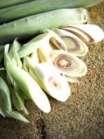 lemon grass and oil spa herb great healthy food and relax aroma photo