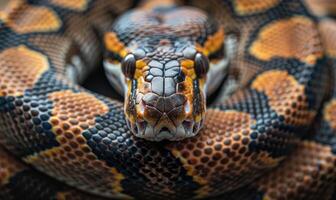 Python on neutral background photo