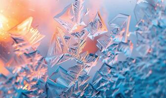 Broken ice floor background, broken ice texture photo