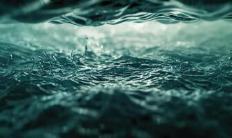 Seabed surface with mesmerizing caustic patterns photo