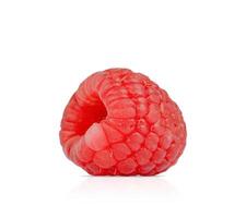 Single Raspberry Isolated on White Background photo