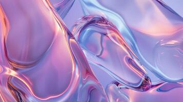 A close up of a bunch of different colored liquid, AI photo