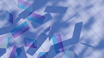 A 3D glass abstract form background, providing a modern and stylish visual element video