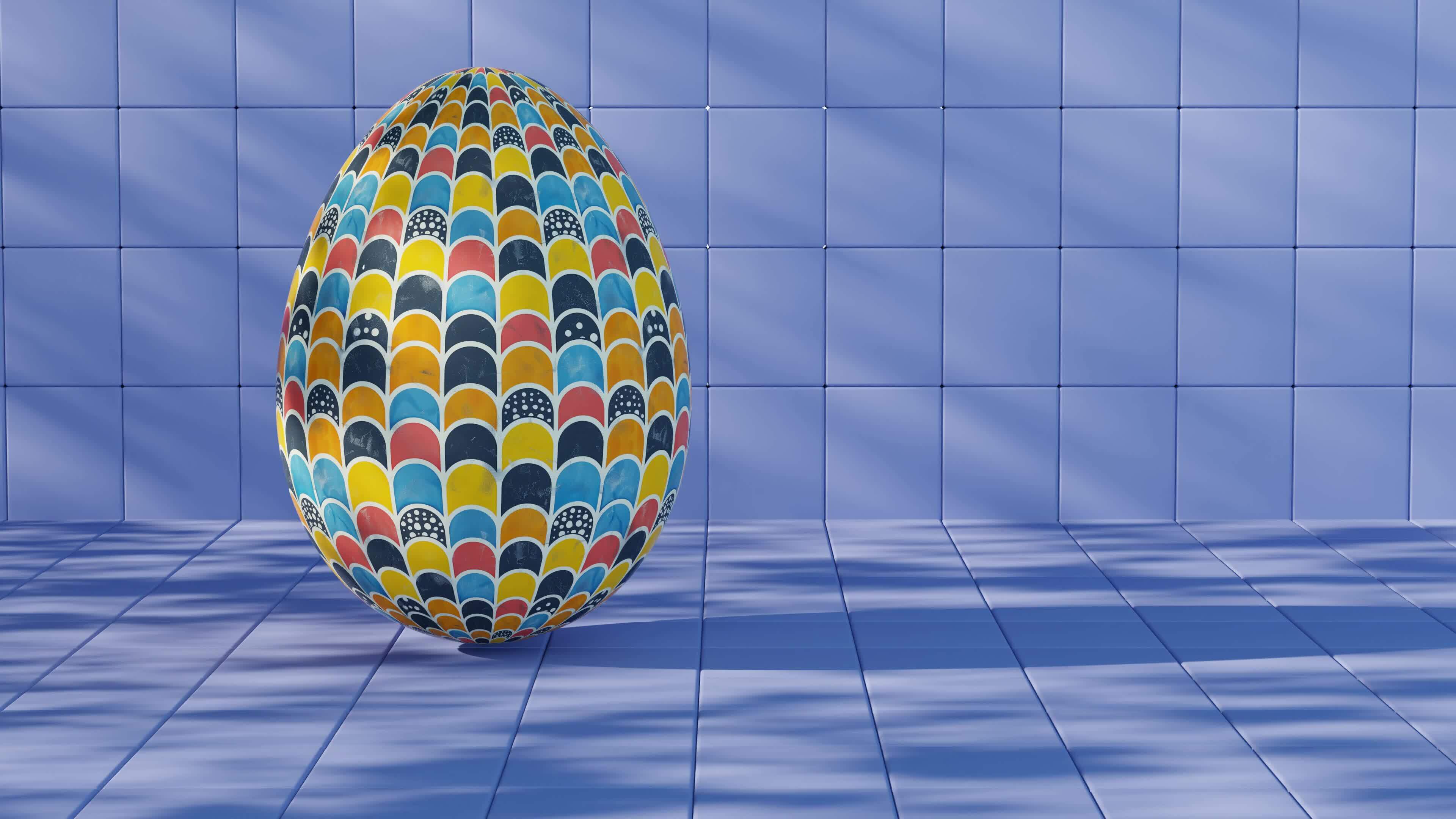 minimalist Easter egg design with a 46766164 Stock Video at Vecteezy