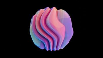 uma 3d holográfico fundo projetado para criativo projetos, apresentando uma em loop com uma futurista e visualmente noivando estético video