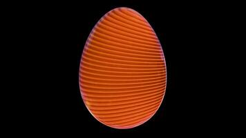 minimalist Easter egg design with a video