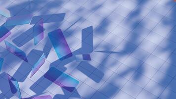 A 3D glass abstract form background, providing a modern and stylish visual element video