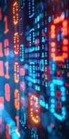 Shimmering Binary Code photo