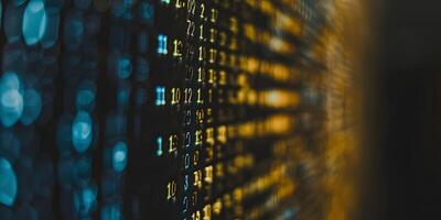 Digital Binary Code Display photo