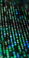 Shimmering Binary Code photo