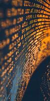 Shimmering Binary Code photo