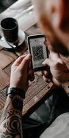 Using Smartphone QR Code photo