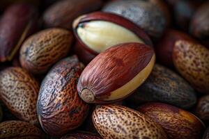 Close-up of Brazil nuts photo