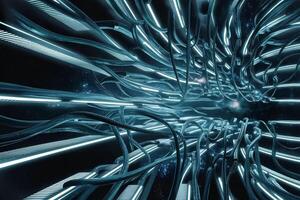 IT. Information technology concept. Motherboard integrated circuit. Futuristic background. .Futuristic High-Tech Circular Interface Background. Digital technology abstract background. . photo