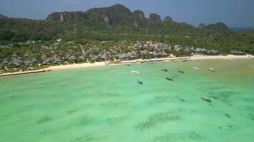 Aerial View Of Paradise Beach On Koh Phi Phi Island, Thailand video