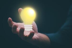Individuals use creative ideas after being inspired by searching for information on the internet, ideas, management, and digital transformation. internet of things, big data, big data, data search photo