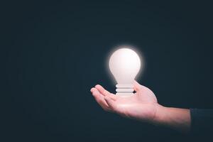 Individuals use creative ideas after being inspired by searching for information on the internet, ideas, management, and digital transformation. internet of things, big data, big data, data search photo
