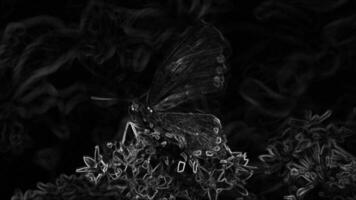 Abstract, Glowing Light Butterfly Motion Background video
