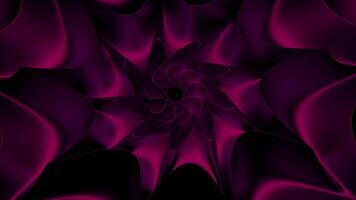 Green and pink background.Design.A bright rounded neon tunnel in abstraction that rotates in different directions. video