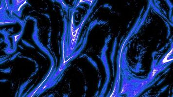 Background of moving fluid flow. Design. Dynamic flow of dark neon liquid. 3D texture of moving surface of neon liquid video