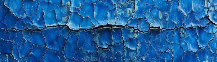 A deep cobalt blue background with a subtle crackle texture, aged paint or a weathered surface photo