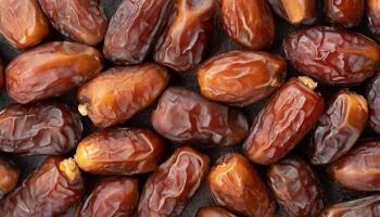 Ramadan promotion concept Date fruit background photo