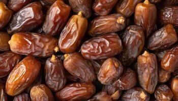 Ramadan promotion concept Date fruit background photo