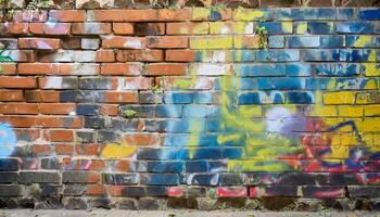 Brick wall texture background photo