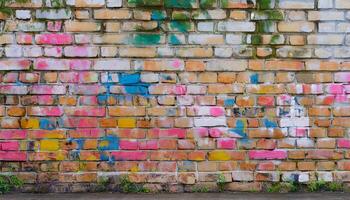 Brick wall texture background photo