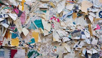 Crumpled magazine background photo
